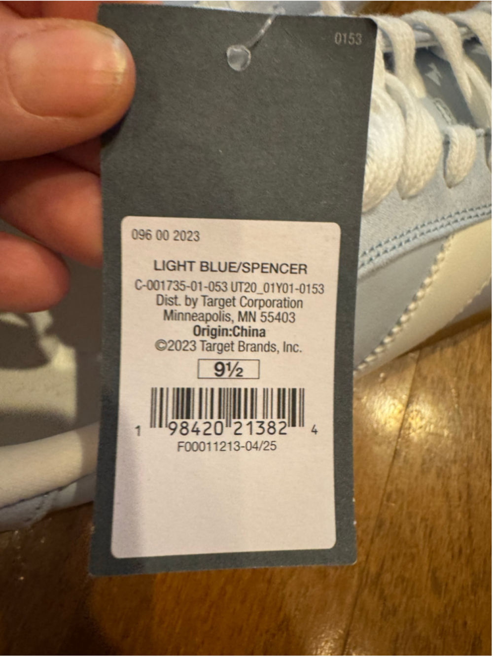 Women's Target Spencer Sneakers Light Blue White Size 9.5 - Picture 6 of 6